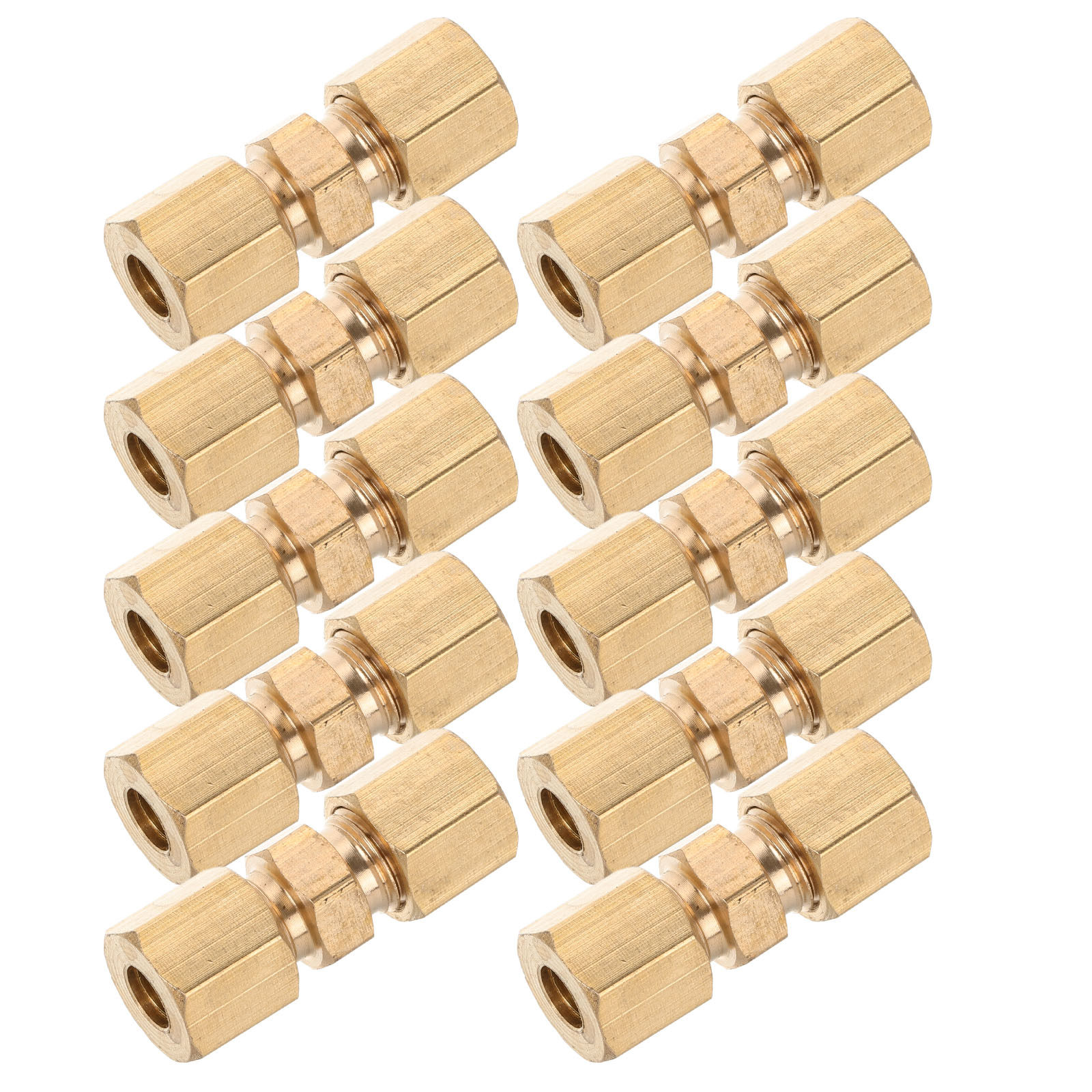 10Pcs Brass Brake Line Union F - Compression Fitting Brass recension och pris