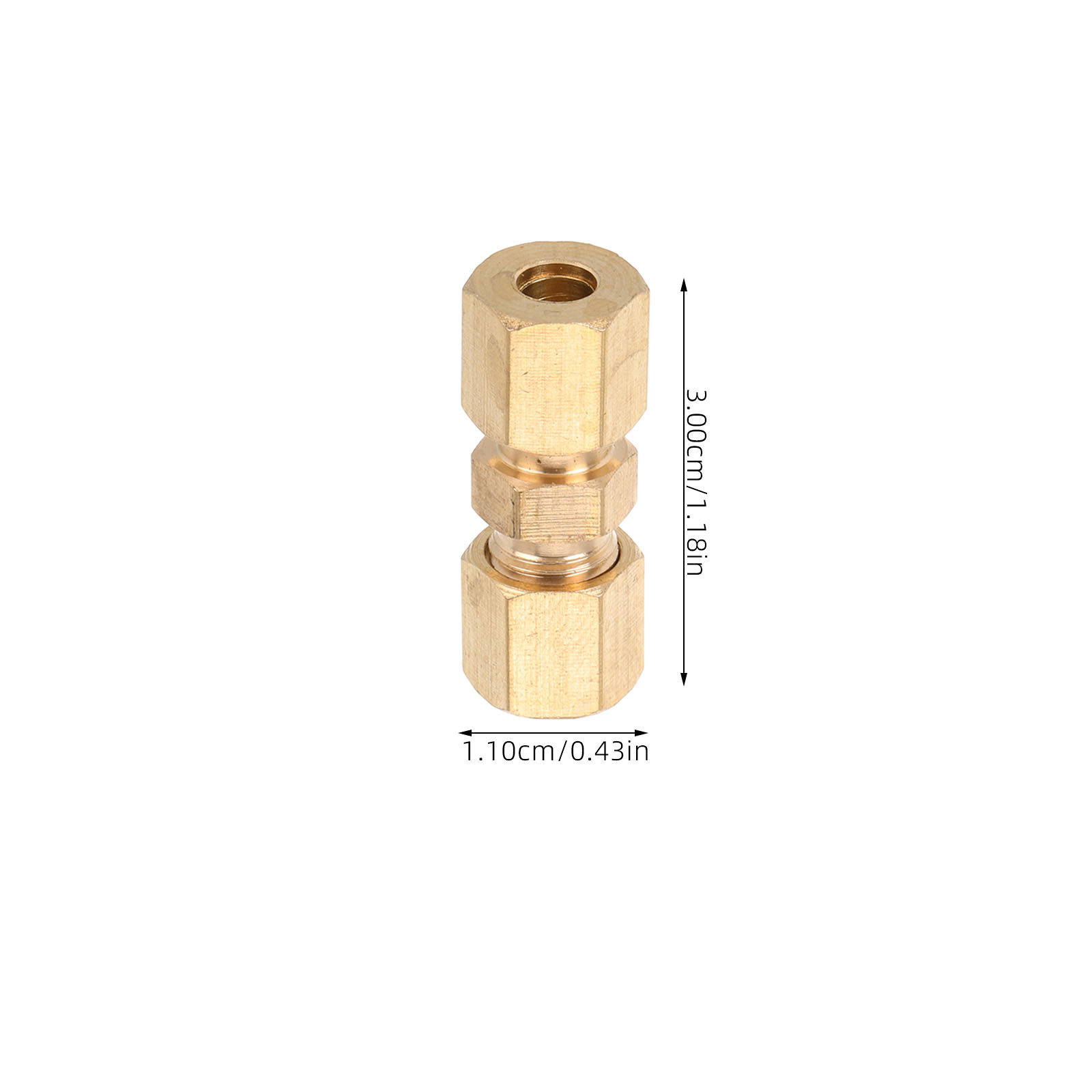 10Pcs Brass Brake Line Union F - Compression Fitting Brass recension och pris