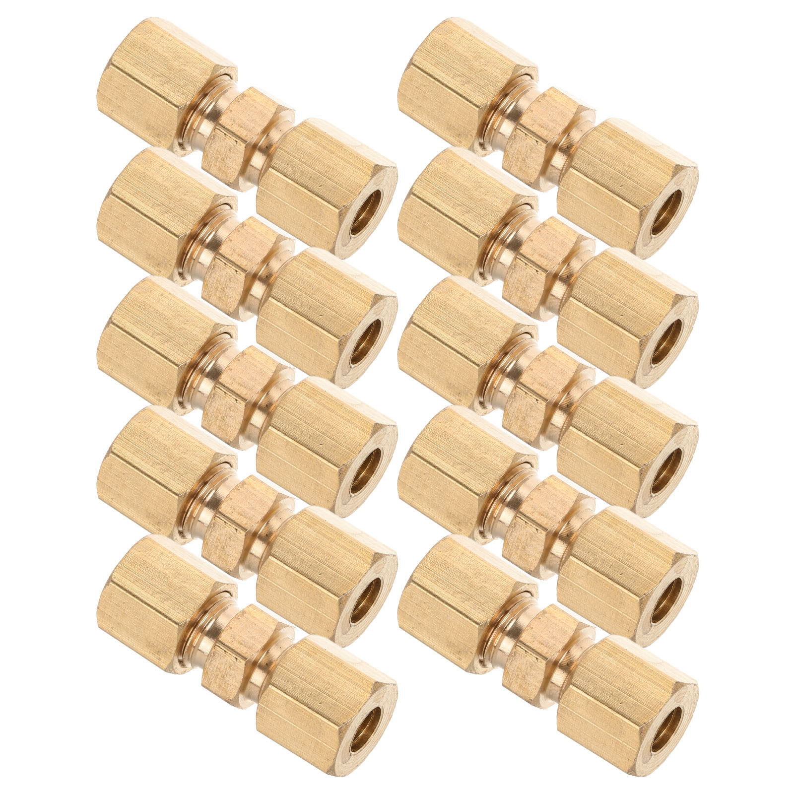 10Pcs Brass Brake Line Union F - Compression Fitting Brass recension och pris