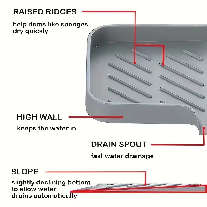 Silicone Faucet Pad Sink Tray  - Silicone Tap Washer recension och pris
