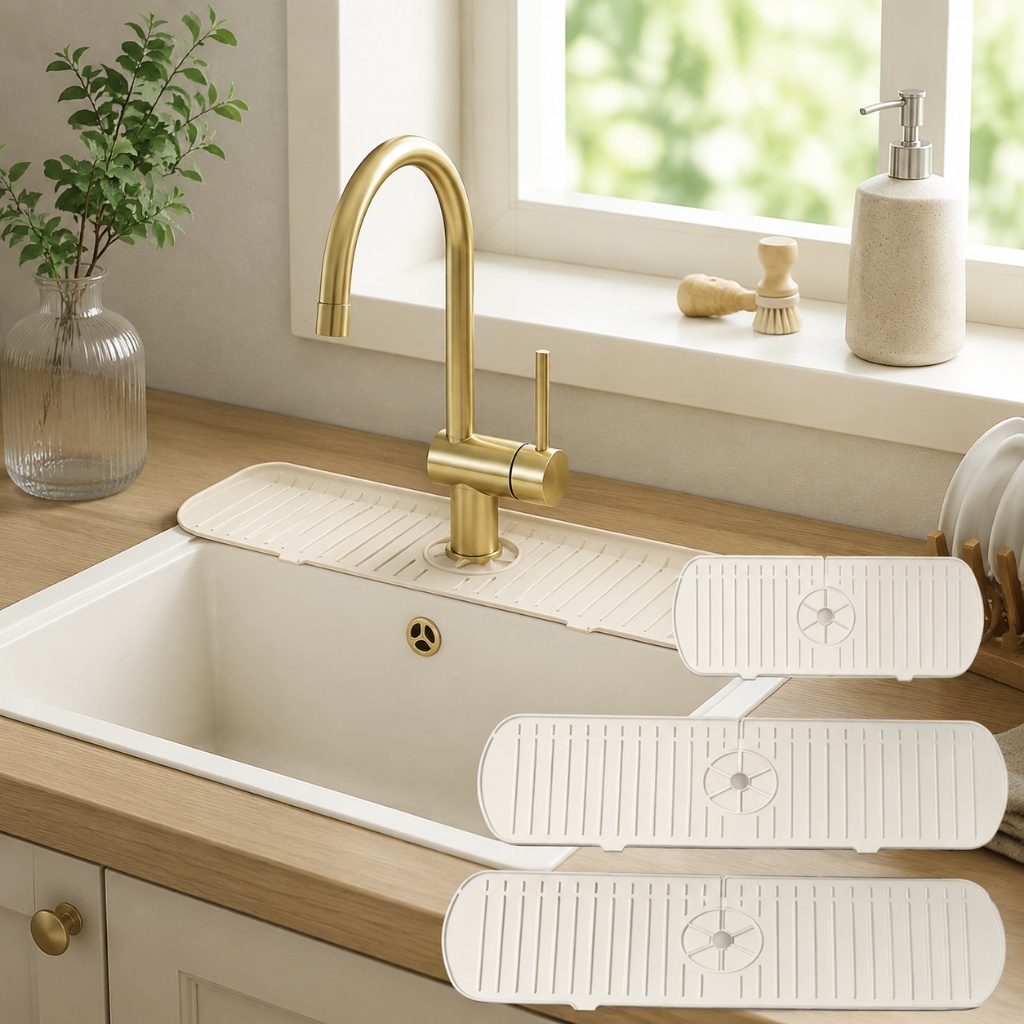 Silicone Faucet Mat Sink Splas - Silicone Tap Washer recension och pris